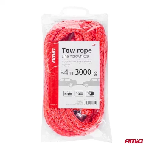 Ťažné lano 4m 3000kg (TW-3T) /AMiO/ - obr. 5