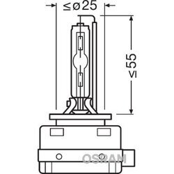 Žiarovka pre diaľkový svetlomet OSRAM 66140 - obr. 2