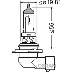 Žiarovka pre diaľkový svetlomet OSRAM 9006NL-HCB - obr. 2