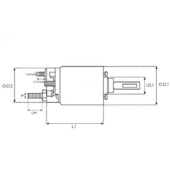 Elektromagnetický spínač pre štartér AS-PL SS3043(VALEO) - obr. 3