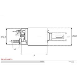 Elektromagnetický spínač pre štartér AS-PL SS0181(BOSCH) - obr. 3