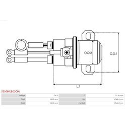 Elektromagnetický spínač pre štartér AS-PL SS0060(BOSCH) - obr. 3