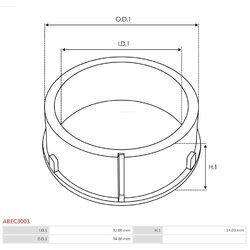 Ochranná krytka alternátora AS-PL ABEC3003 - obr. 1