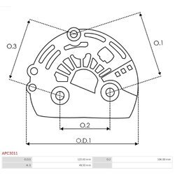 Ochranná krytka alternátora AS-PL APC3011 - obr. 1