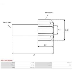 Voľnobežná prevodovka štartéra AS-PL SDK0385(BOSCH) - obr. 4