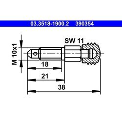 Odvzdušňovacia skrutka/ventil ATE 03.3518-1900.2