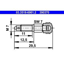 Odvzdušňovacia skrutka/ventil ATE 03.3518-6901.2