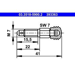 Odvzdušňovacia skrutka/ventil ATE 03.3518-5900.2