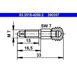 Odvzdušňovacia skrutka/ventil ATE 03.3518-4200.2