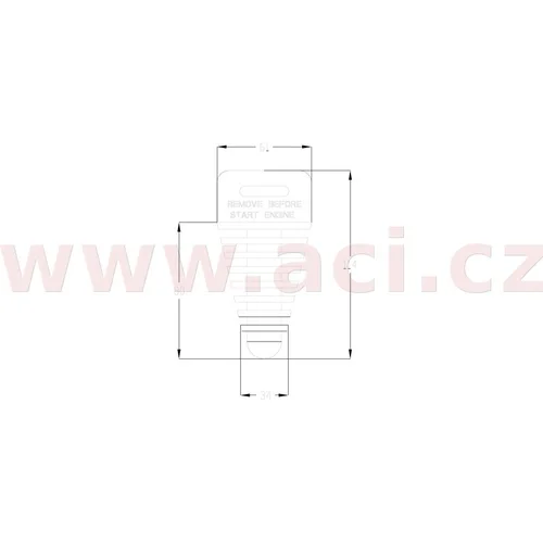 Zátka výfuku veľká pre 4T motocykle/ATV /ATHENA/ - obr. 1
