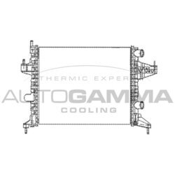 Chladič motora AUTOGAMMA 102847