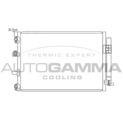 Kondenzátor klimatizácie AUTOGAMMA 105881