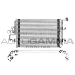Kondenzátor klimatizácie AUTOGAMMA 101720