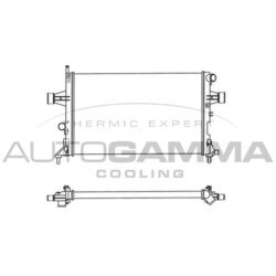 Chladič motora AUTOGAMMA 102220