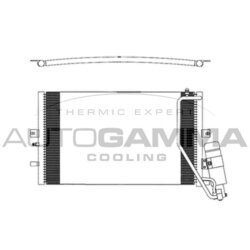 Kondenzátor klimatizácie AUTOGAMMA 103835