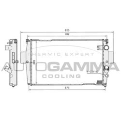 Chladič motora AUTOGAMMA 400766
