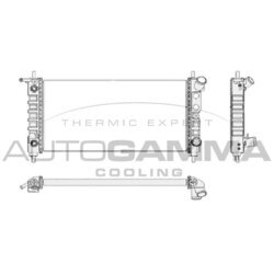Chladič motora AUTOGAMMA 102224