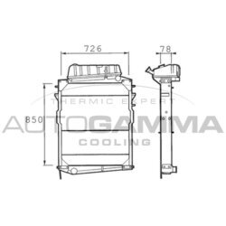 Chladič motora AUTOGAMMA 400802