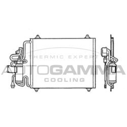 Kondenzátor klimatizácie AUTOGAMMA 101808