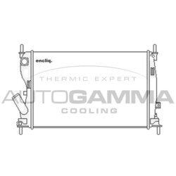 Chladič motora AUTOGAMMA 104241