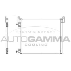 Kondenzátor klimatizácie AUTOGAMMA 105508