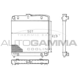 Chladič motora AUTOGAMMA 100531
