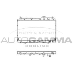 Chladič motora AUTOGAMMA 102853