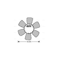 Ventilátor chladenia motora AVA QUALITY COOLING VN7525