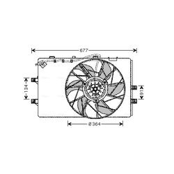 Ventilátor chladenia motora AVA QUALITY COOLING MS7509