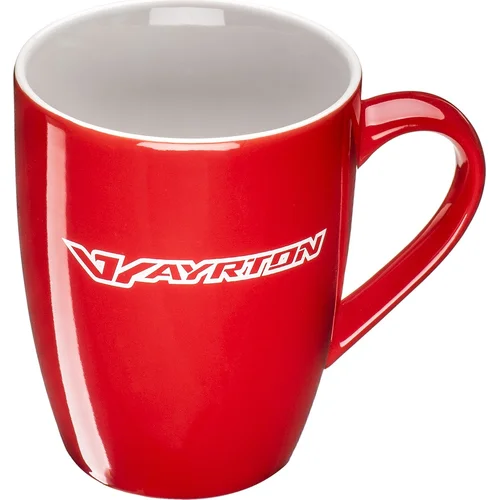 Červený hrnček s logom AYRTON
