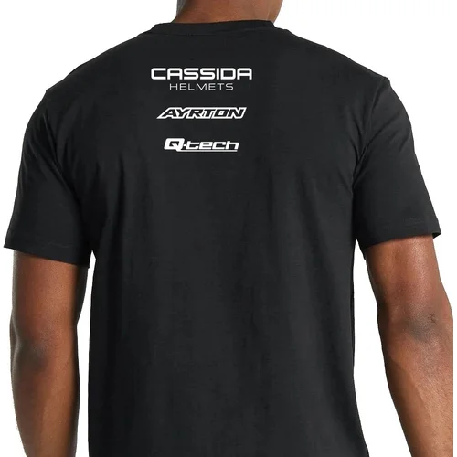 MOTO tričko čierne Cassida + Q-tech +, (veľkosť XS) /AYRTON/ - obr. 1