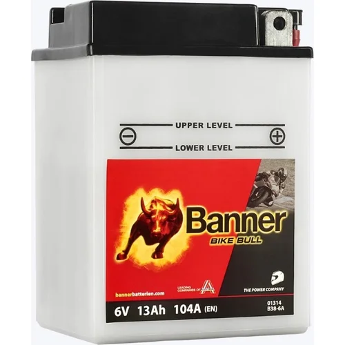 Batéria 6V, B38-6A, 13Ah, 105A, BANNER Bike Bull 119x83x161