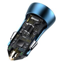 Nabíjačka do auta BASEUS Golden Contactor Pro, USB + USB-C, QC4.0 +, PD, SCP, 40W - obr. 5