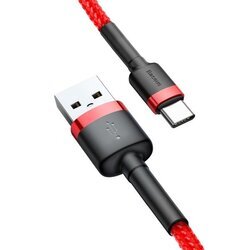 Kábel USB na USB-C Baseus Cafule 1,5A 1m červený BASEUS - obr. 3