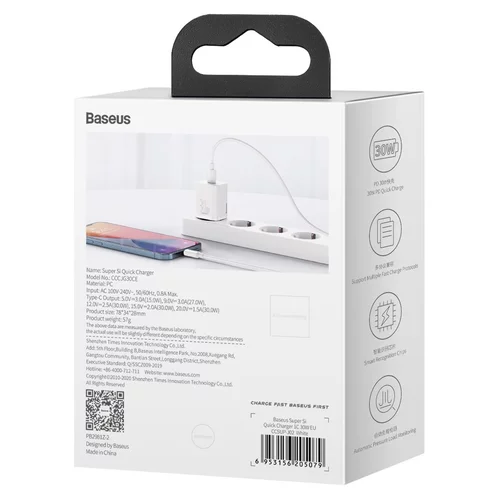 Nabíjačka Super Si Quick Charger USB-C 1C 30W /BASEUS/ - obr. 10