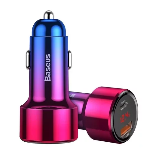 Nabíjačka do auta Magic USB + USB-C QC 4.0 PD 45W /BASEUS/ - obr. 2