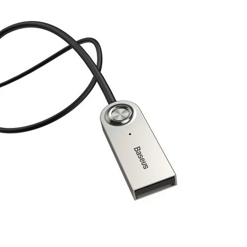 Kábel USB do AUX audio adaptér Bluetooth 5.0 čierny /BASEUS/ - obr. 1