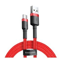 Kábel USB na USB-C Baseus Cafule 1,5A 1m červený BASEUS