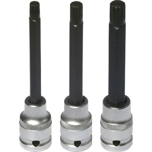 Sada dvanásťhranných BIKESERVICE (M8, M10, M12) predĺžených hlavíc pre 1/2" račňu