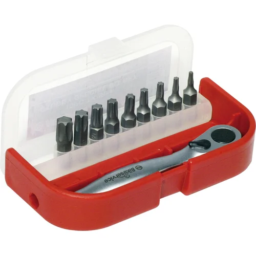 Sada mini rační s TORX bitmi BIKESERVICE (10 ks)