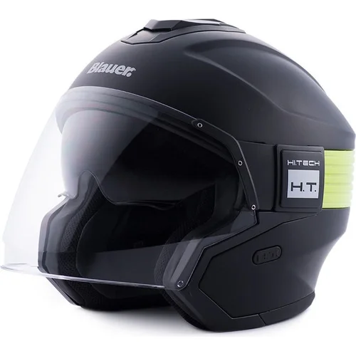 Prilba HACKER BLAUER 12CBKHU01034-H00022-H110-XL (čierna matná, žltá fluo, veľkosť XL)