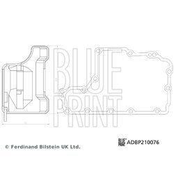 Sada hydraulického filtra automatickej prevodovky BLUE PRINT ADBP210076 - obr. 2