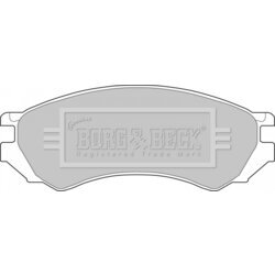 Sada brzdových platničiek kotúčovej brzdy BORG & BECK BBP1272
