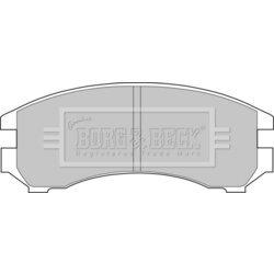 Sada brzdových platničiek kotúčovej brzdy BORG & BECK BBP1051