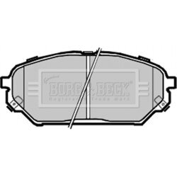 Sada brzdových platničiek kotúčovej brzdy BORG & BECK BBP2333 - obr. 1