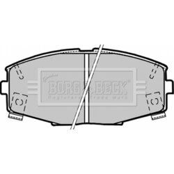 Sada brzdových platničiek kotúčovej brzdy BORG & BECK BBP1164