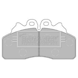 Sada brzdových platničiek kotúčovej brzdy BORG & BECK BBP2435