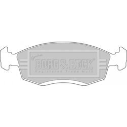 Sada brzdových platničiek kotúčovej brzdy BORG & BECK BBP1100 - obr. 1
