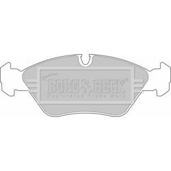 Sada brzdových platničiek kotúčovej brzdy BORG & BECK BBP1412