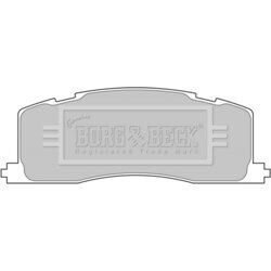 Sada brzdových platničiek kotúčovej brzdy BORG & BECK BBP1593